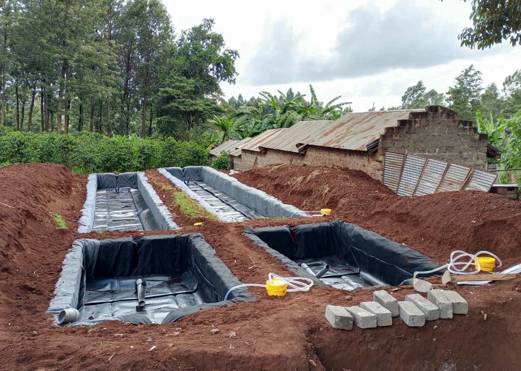 Biogas reactor site installation