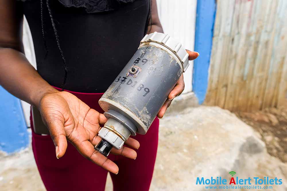 Mobile Alert Toilets latrine sensor housing
